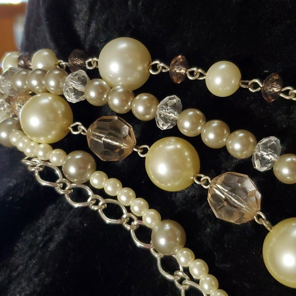Pearl multi layered necklace - Picture 4 of 5